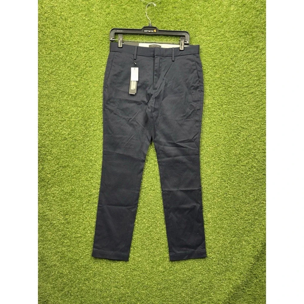 Banana Republic Chino Pants Mens 30x30 Rapid Movement Fulton Skinny Blue NWT
